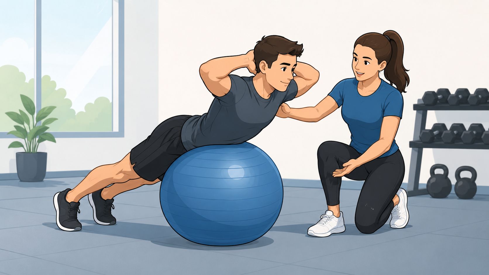 Back Exercises Swiss Ball