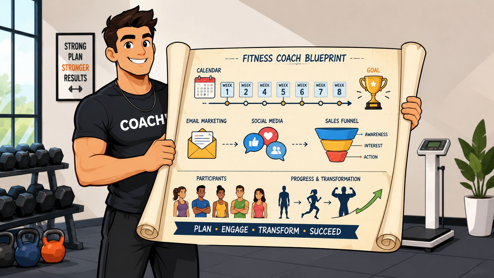 Your Transformation Challenge Blueprint for Gym Growth